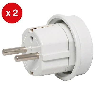 $17.90 • Buy 2 PACK - Powertran Australia / NZ To Europe & Bali Travel Power Adapters