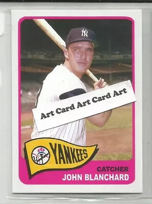 John Blanchard New York Yankees 2022 Baseball Art Card • $5.69