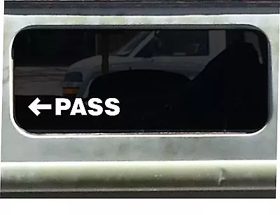 $6.50 • Buy 2x VW VOLKSWAGEN BUS BUG RAT ROD VINYL WINDOW STICKER DECAL PASS FREE SHIPPING