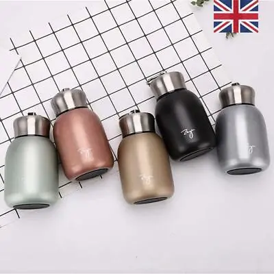 Small Thermos Cup Mini Travel Drink Mug Coffee Cup Stainless Steel Vacuum Flask • £10.62