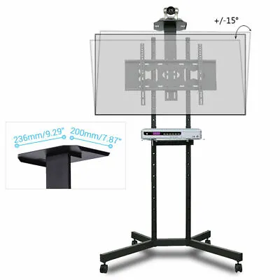 Mobile LED LCD Floor TV Cart Stand Mount 32 42 47 55 65 70  For Samsung LG Vizio • $75.92