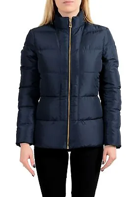 Versace Collection Women's Navy Blue Down Full Zip Parka Jacket  • $376.87