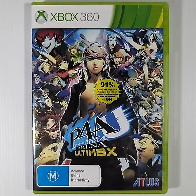 Persona 4 Arena Ultimax Xbox 360 PAL • $69.90