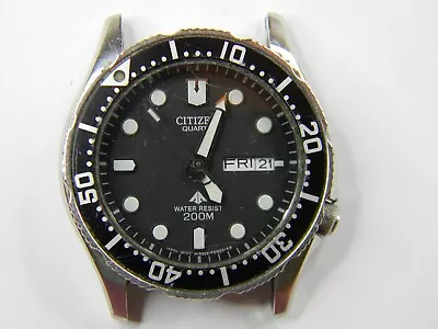 Nice Vintage Citizen 5502 Diver Mens Quartz Watch - New Battery - Runs Great • $125