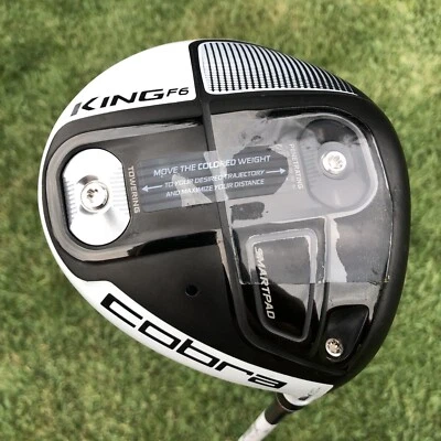 $150 • Buy Cobra King F6 White Driver 9-12* Matrix Red Tie 60 (Regular Flex)...Excellent!!