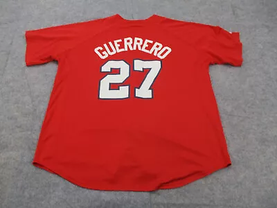 Vladimir Guerrero Los Angeles Angels Jersey Mens Extra Large Red MLB Majestic • $49.96