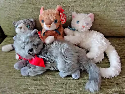 £1.99 • Buy 4 X Ty Beanie Babies (Cats)