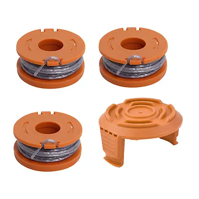 3x Trimmer Spool & Line & Cap For Qualcast MAC ALLISTER MGTP 18 LI Strimmer　 • £7.75