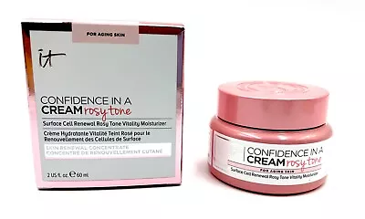 It Cosmetics Confidence In A Cream ROSY TONE CELL Renewal Moisturizer 60ml/ 2oz • $29.97