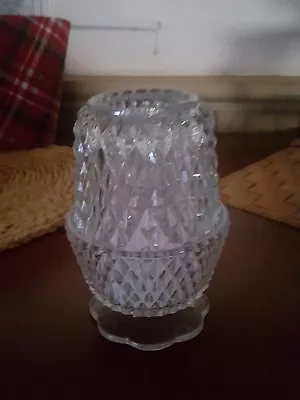 Crystal PRISM Gem GLASS Diamond BLING Votive Candle Holder Cup • $14.99