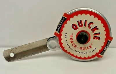 Rare Vintage Quickie  Poach-Quick  Aluminum Steam Egg Poacher Pan NOS New  • $30
