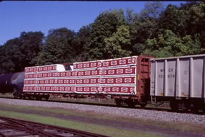 Freight Car-Canfor Lumber 86' Flat @ Phillipsburg NJ.-2022 Kodak Slide • $2.29