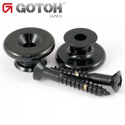 NEW Gotoh EP-B3 End Pins Oversized Strap Button For Guitar & Bass - BLACK • $9.95