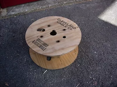 Wooden Cable Reel Drum For Patio Light Storage Or Upcycling Etc (2) • £12