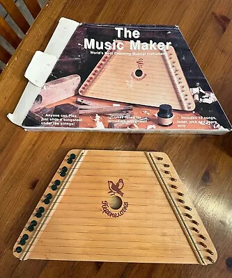 Vintage  The Music Maker  Musical Lap Harp Zither Instrument In Original Box  • $14