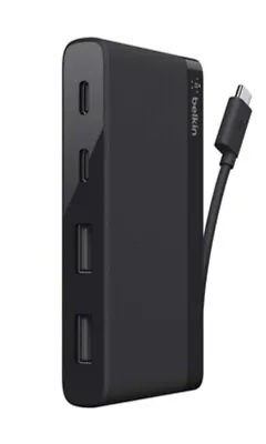 $27.99 • Buy Belkin Hub USB-C 4-Port Black F4U090BTLBK Box #444