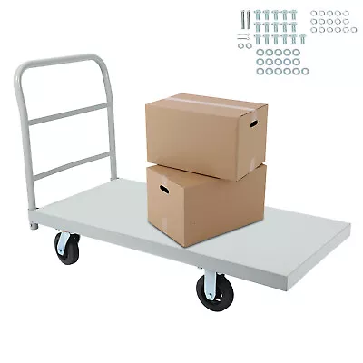 Flat Dolly Cart Heavy Duty Flatbed Hand Truck With Wheels Steel 2000lb Capacity • $135