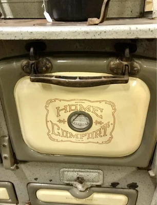 $1500 • Buy Antique Home Comfort Wood Burning Cook Stove & Book Wrought Iron Range Company
