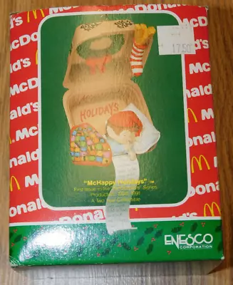 New Enesco Ornament McDonald's McHappy Holidays Elf #1 1990 Box • $14.99