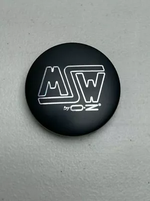 MSW By OZ Matte Black Outline Logo Snap In Wheel Center Cap XC60AR • $19.99