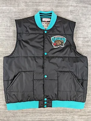 Mitchell & Ness Vancouver Grizzlies Puffer Vest Size 3X-Large • $79.99