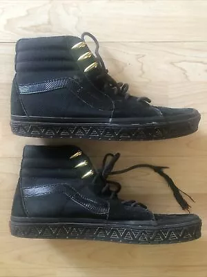 Vans Sk8-Hi Marvel Black Panther Wakanda Forever Shoes Sneakers Men 9 • $20