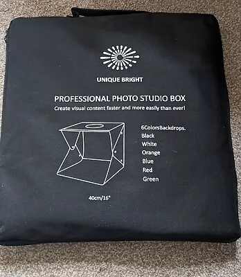 Unique Bright Professional Photo Light Studio Box With Multiple Back Drops • £5