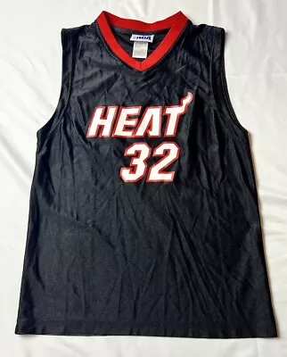 Shaquille O'Neal Miami Heat NBA Basketball Jersey Black Youth Large (14-16) NICE • $17.99