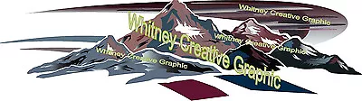 MONTANA Mountain Scene RV Graphic Lettering Decal END CAP VERSION • $99