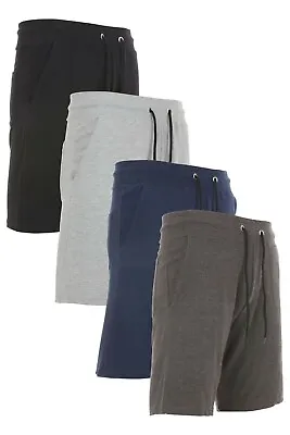 Men's Sweat Shorts With Pockets Slim-Fit French Terry Fleece Lounge Gym Workout • $10.79