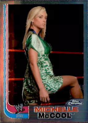 Michelle McCool 2008 Topps Heritage Chrome WWE Diva Card #60 • $3