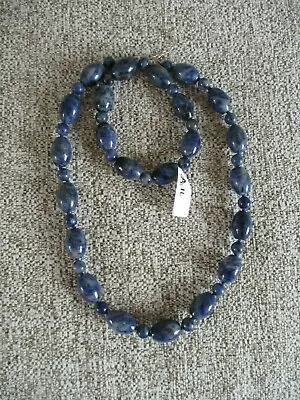 Marbled Sodalite 51cm Necklace & Bracelet Set. Sterling Silver. Boxed • £23