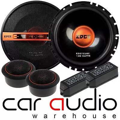 Edge ED306 6.5 Inch 280 Watts A Pair 2 Way Component Kit Car Van Door Speakers • £59.99