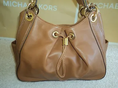 Nwt Michael Kors Ludlow Large Luggage Genuine Leather Shoulder Purse Bag $348. • $179.99