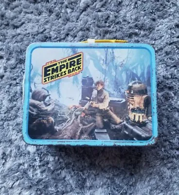 1980 STAR WARS The Empire Strikes Back Vintage Metal Lunchbox No Thermos • $47.80