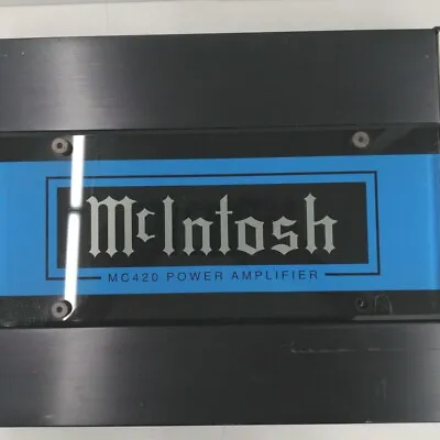 McIntosh MC420 Power 4 Channel  Amplifier Car Audio Tested Working • $426.89