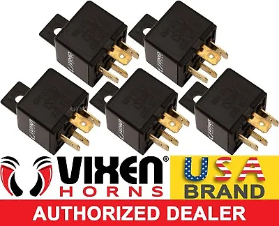 5 Pack 4-pin Car Truck Boat 30a/12v Relay For Air/musical Horn Vxa7444-5 • $11.98