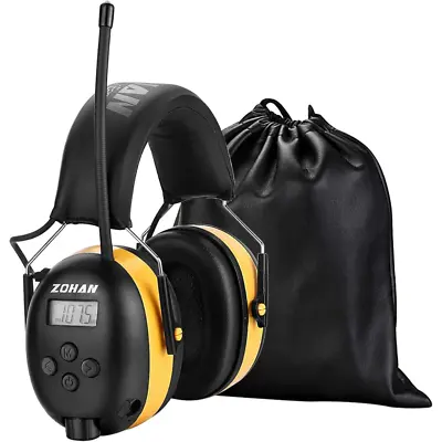 ZOHAN 042 Radio Ear Defenders FM Safety Ear Protector Muffs Garden Digital AM • £67.99