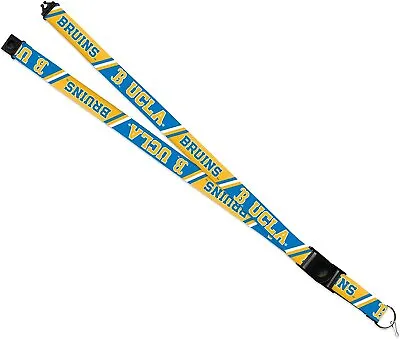 UCLA Bruins Lanyard Keychain Double Sided 18 Inch Button Clip Safety Breakaway • $14.79