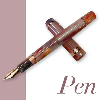 2022 Kaigelu 316A Celluloid Fountain Pen F/M Nib Beautiful Acrylic Writing Pen • $22.79