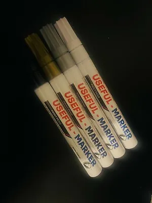 Metal Paint Pen Oil Marker Waterproof permanent On Rubberplastic Car Tyre Etc • £2