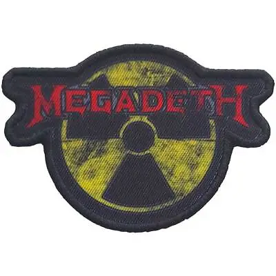 £3.99 • Buy Megadeth -  Hazard Logo  - Woven Sew On/iron On 8cm Wide Patch - Official Item