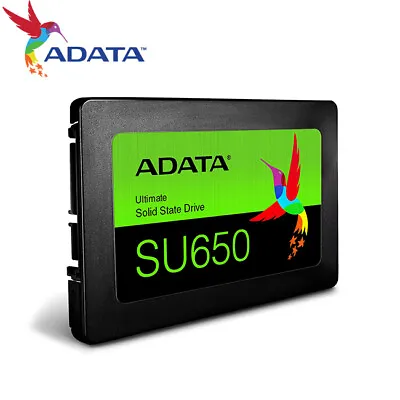 ADATA Ultimate SU650 120GB 240GB 480GB 2.5  SSD Solid State Drive 3D NAND Flash • £18.08