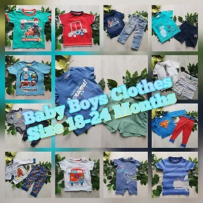 £2.99 • Buy Baby Boys Clothes Build Make Your Own Bundle Job Lot Size 18-24 Months Set 