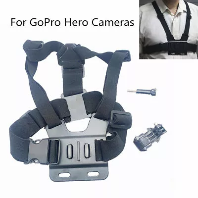 Black Shoulder Chest Strap Mount Harness Belt For Nikon KeyMission 360/170 Gopro • $17.67