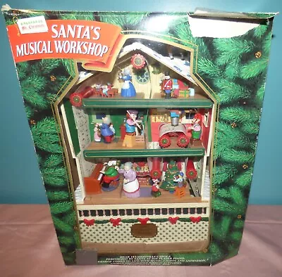 Mr. Christmas Santa's Musical Workshop Animated Musical & Lights Up WORKS • $75