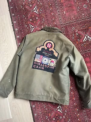 Vtg 40s 50s Us Navy Deck Jacket With Korea Patch! • $850