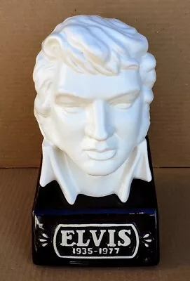 Vintage 1970's McCormick Bourbon ELVIS PRESLEY White Bust Decanter (Empty) 10  H • $30