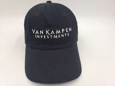 Vintage Van Kampen Investments Strapback Adjustable Hat Cap Morgan Stanley Black • $19.99