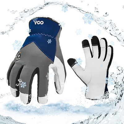 Vgo 32℉ Goatskin Waterproof Winter Work Gloves3M Thinsulate Lining(GA7711FW) • $18.38